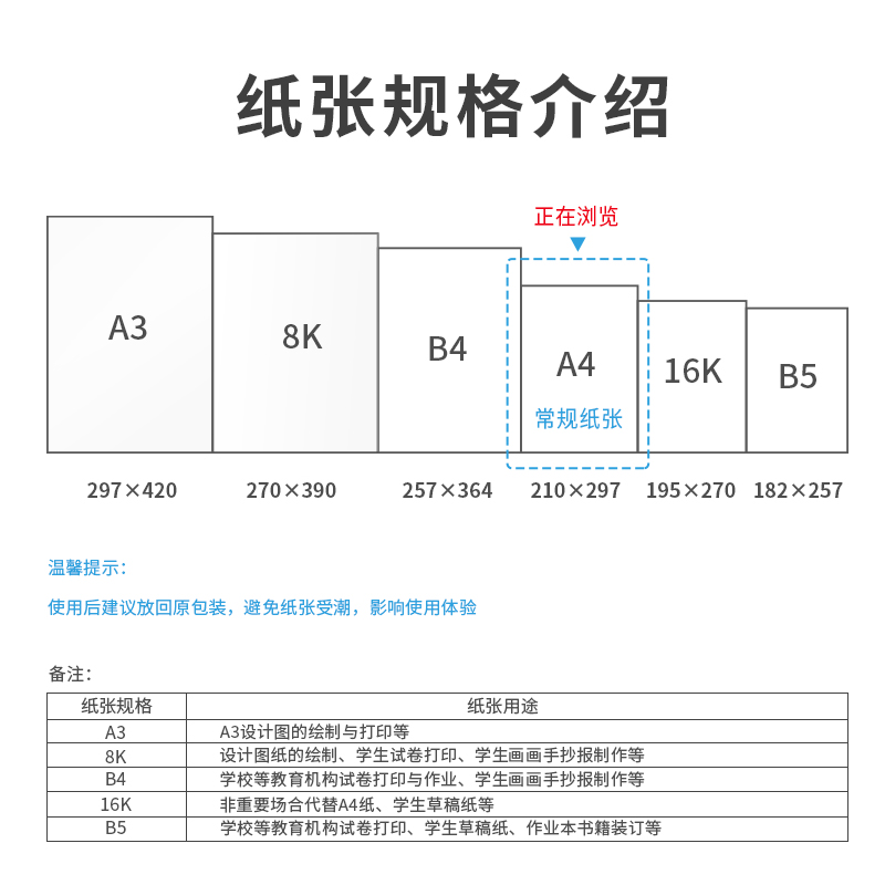 尊龙凯时7423爱琴海复印纸(A4-70g-10包)(包)