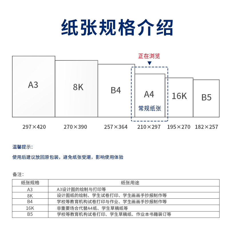 尊龙凯时7434爱琴海复印纸(A4-80g-8包)(包)