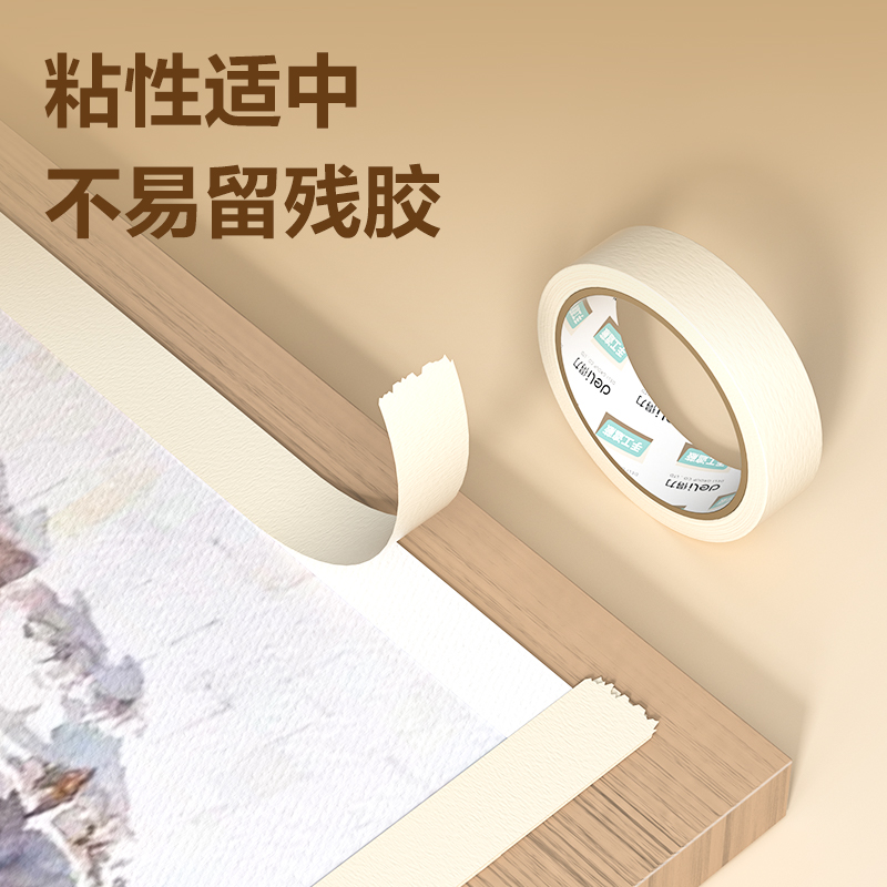 尊龙凯时JL203经济款美纹胶带36mm*20y*130μm(白)(4卷/热缩)